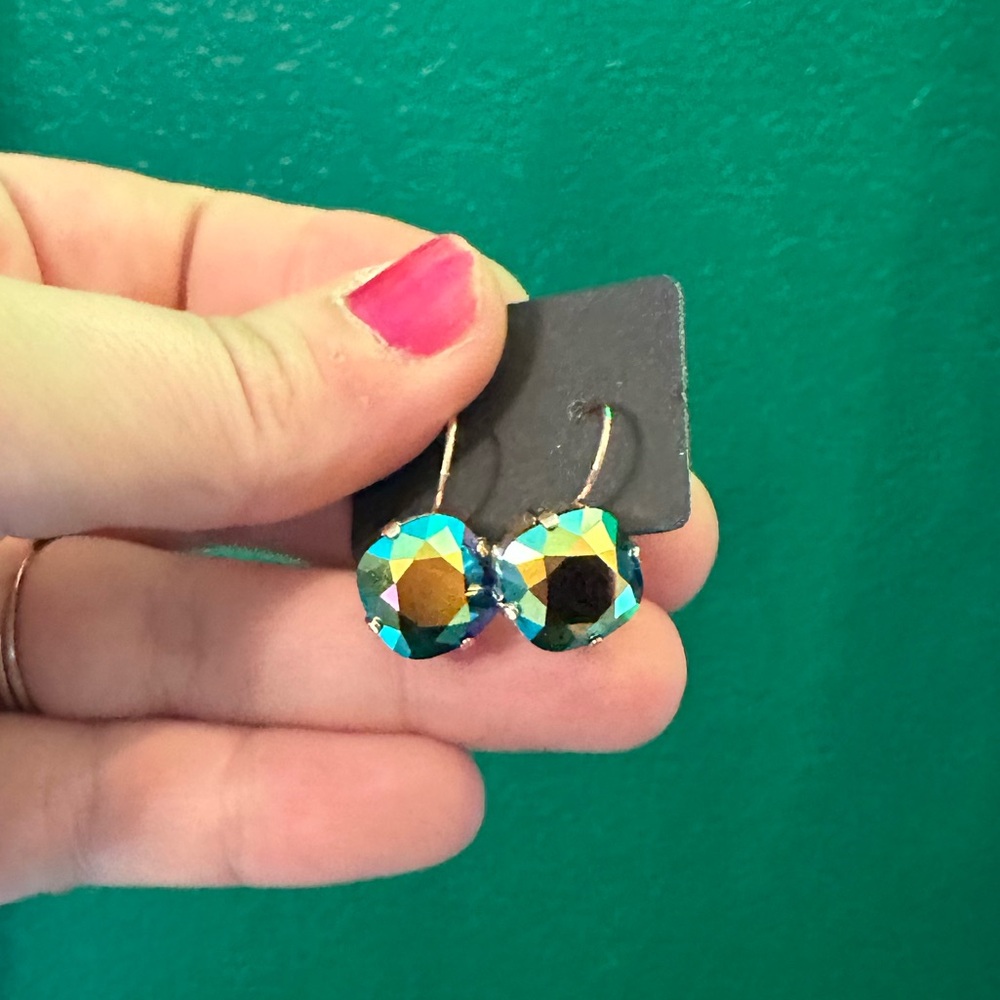 The Sparked Shell Swarovski Crystal Drop Earrings